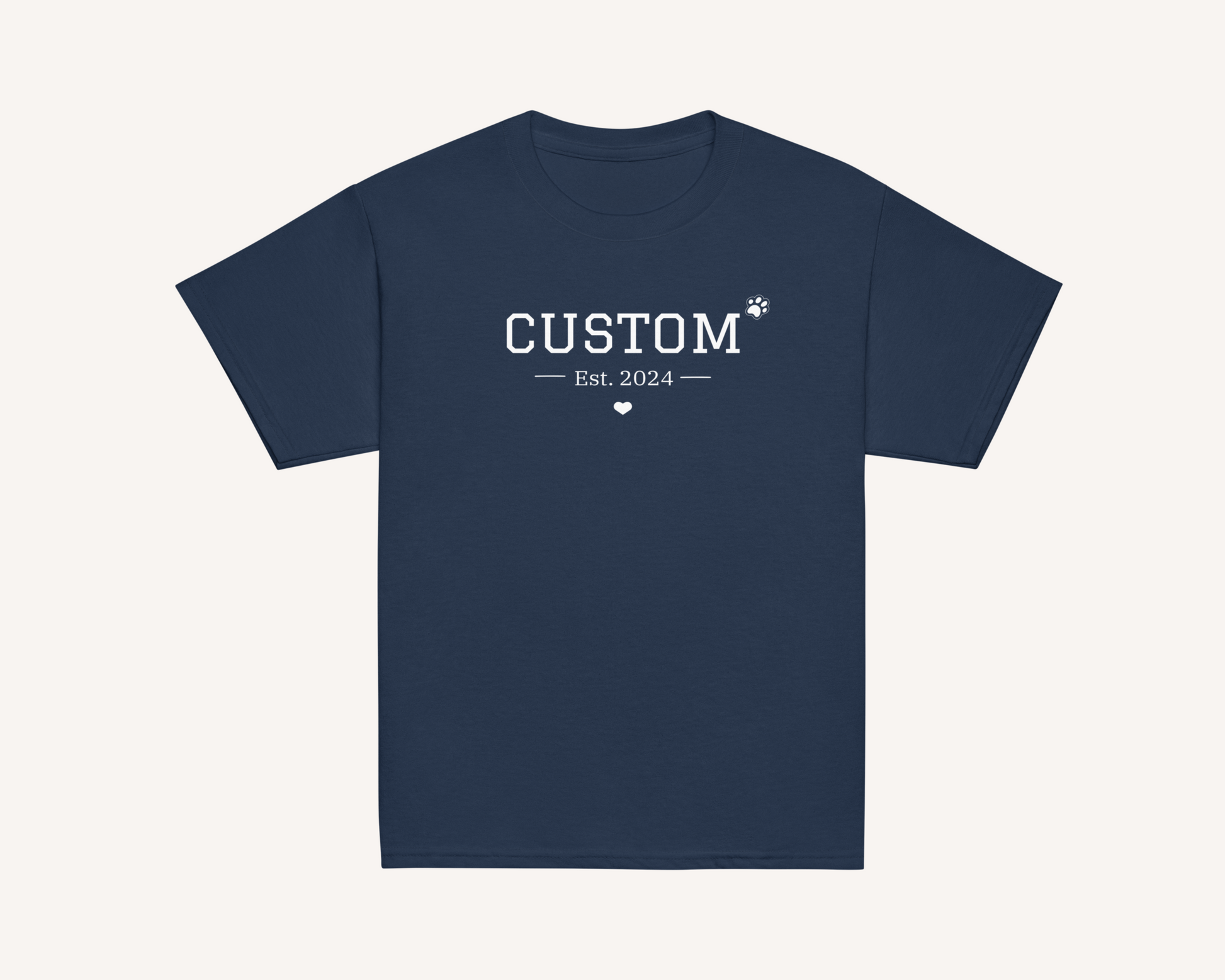 Personalised Pet Varsity Kids Shirt - TLC Paws