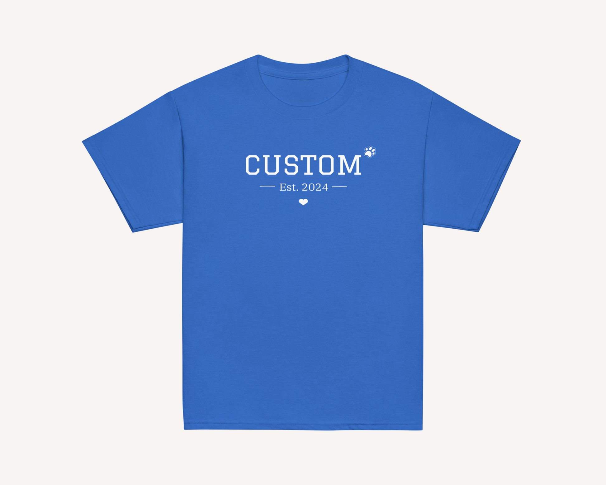 Personalised Pet Varsity Kids Shirt - TLC Paws