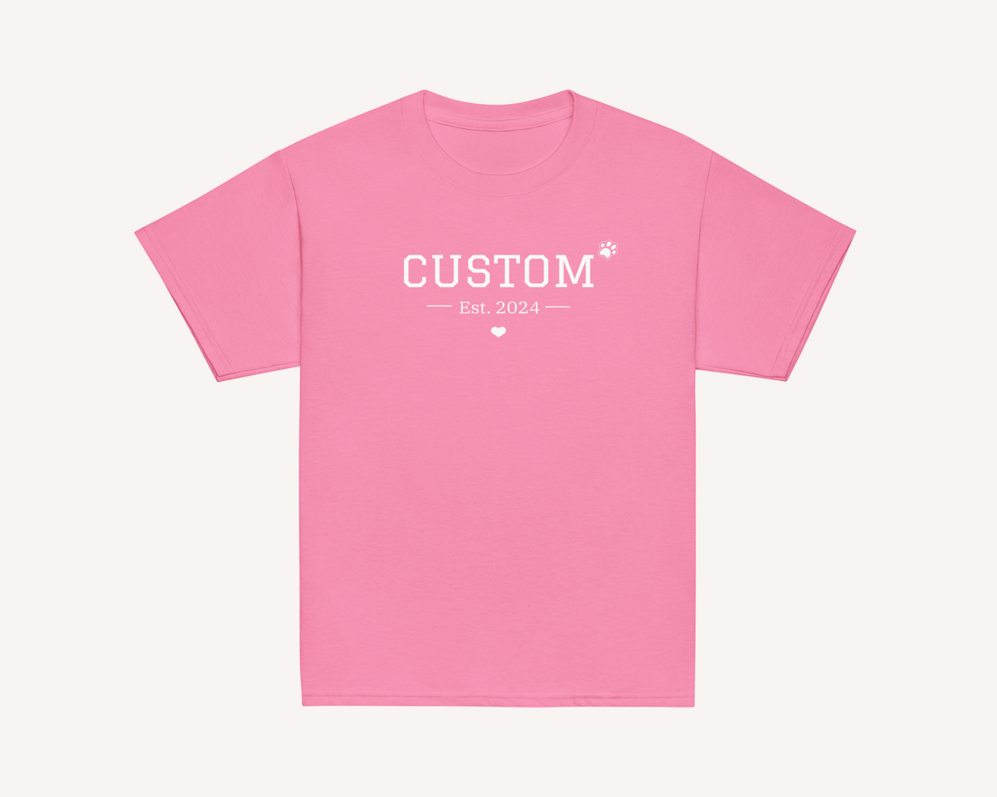 Personalised Pet Varsity Kids Shirt - TLC Paws
