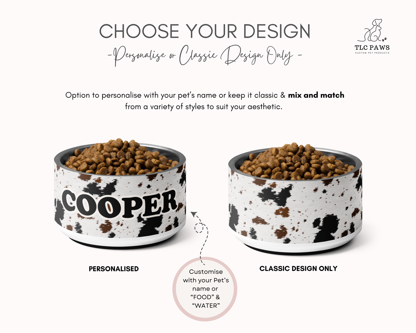 Dog Leash - Cowhide Animal Print - TLC Paws