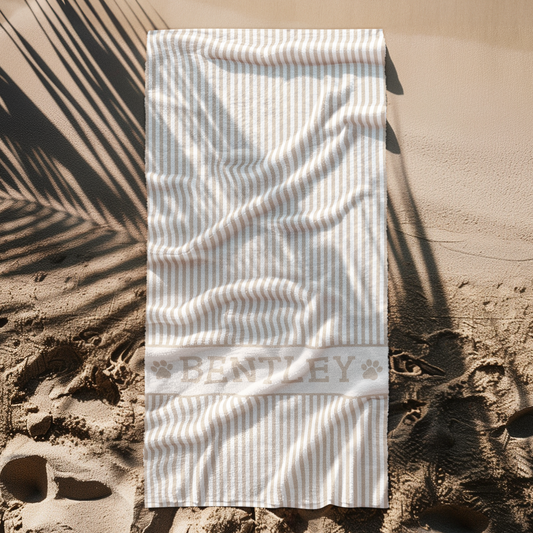 Personalised Pet Beach Towel