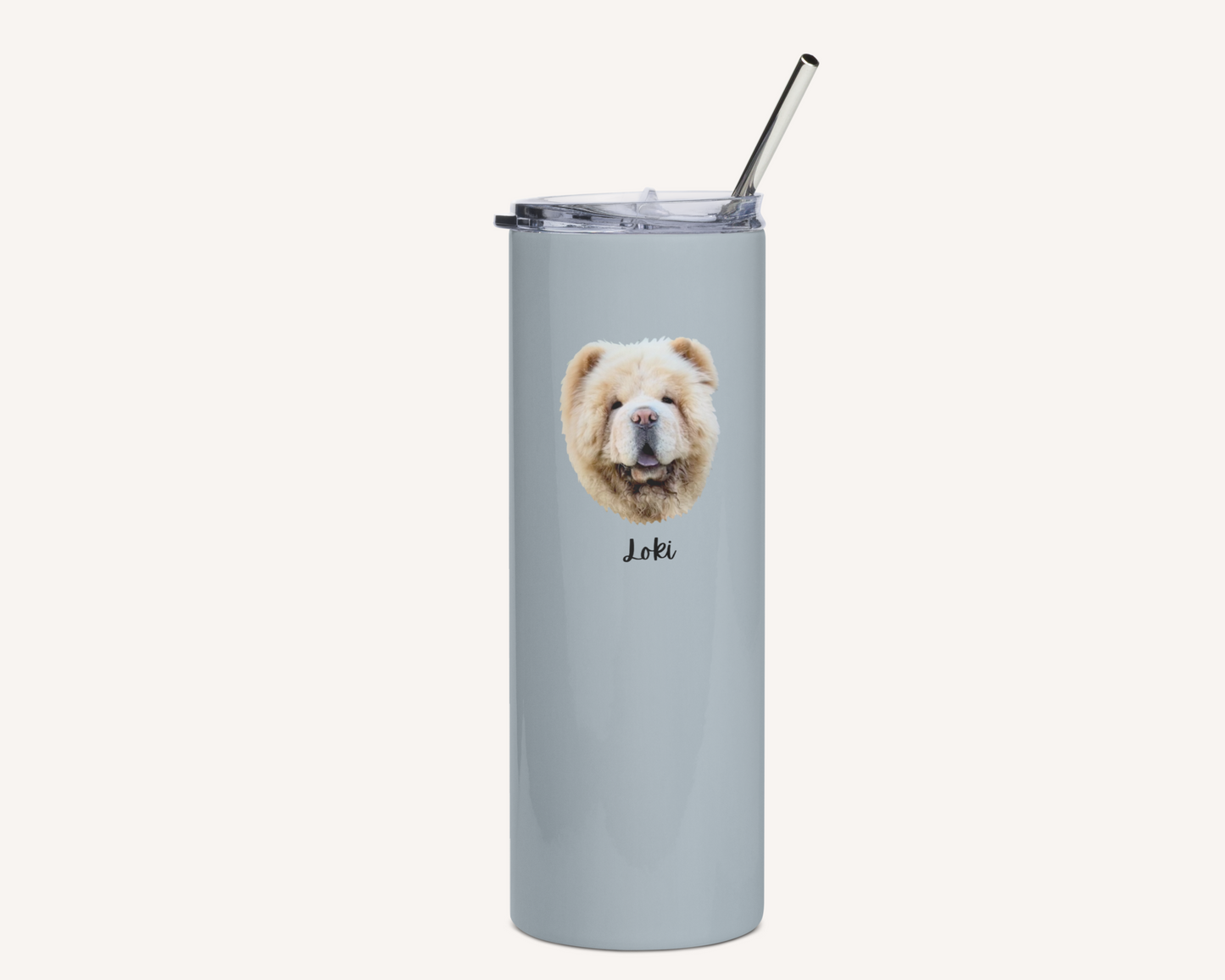 Custom Pet Face Water Bottle Tumbler - TLC Paws