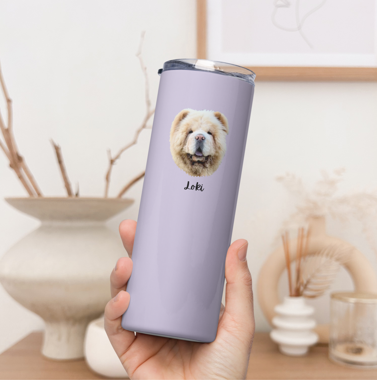 Custom Pet Face Water Bottle Tumbler - TLC Paws