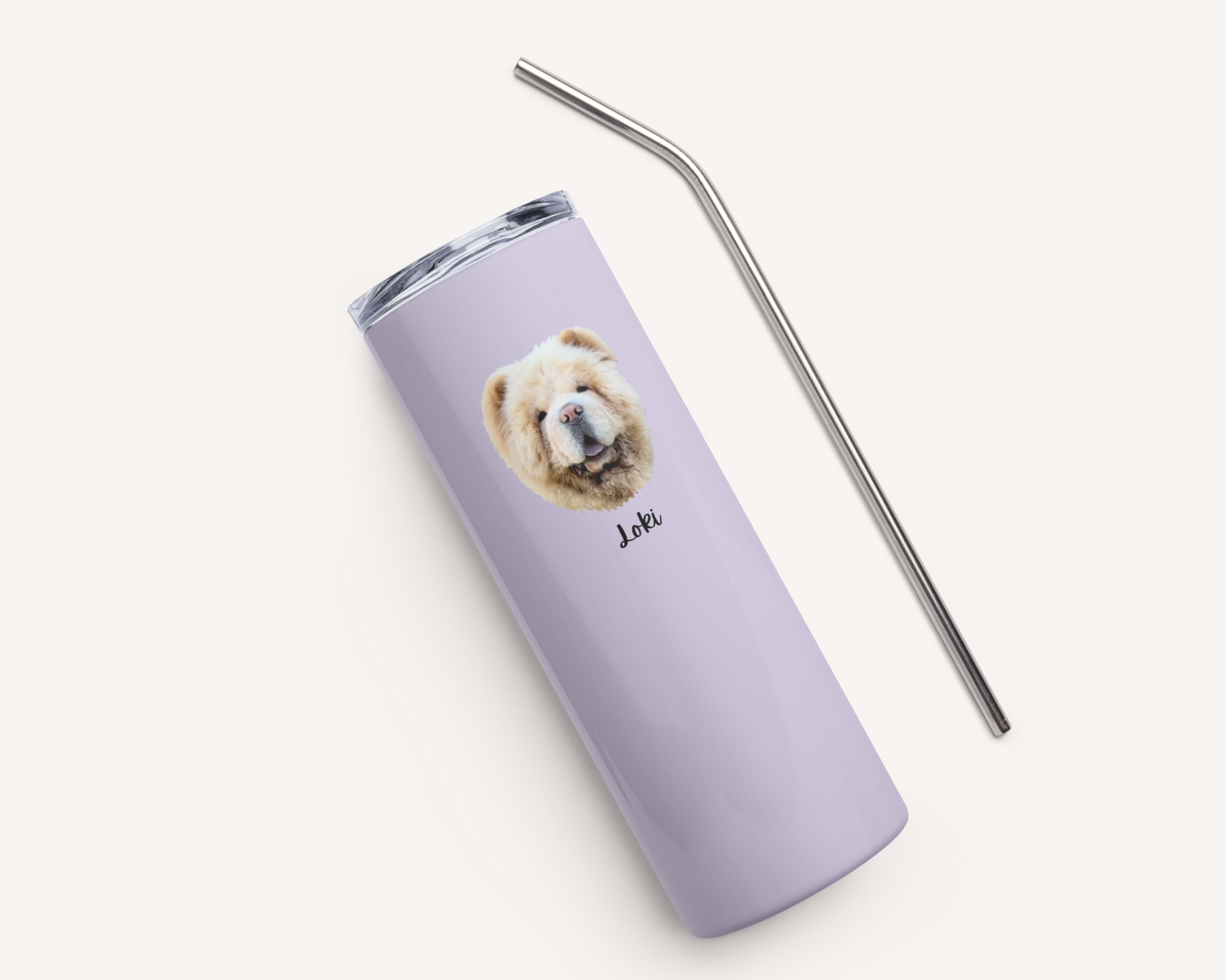 Custom Pet Face Water Bottle Tumbler - TLC Paws