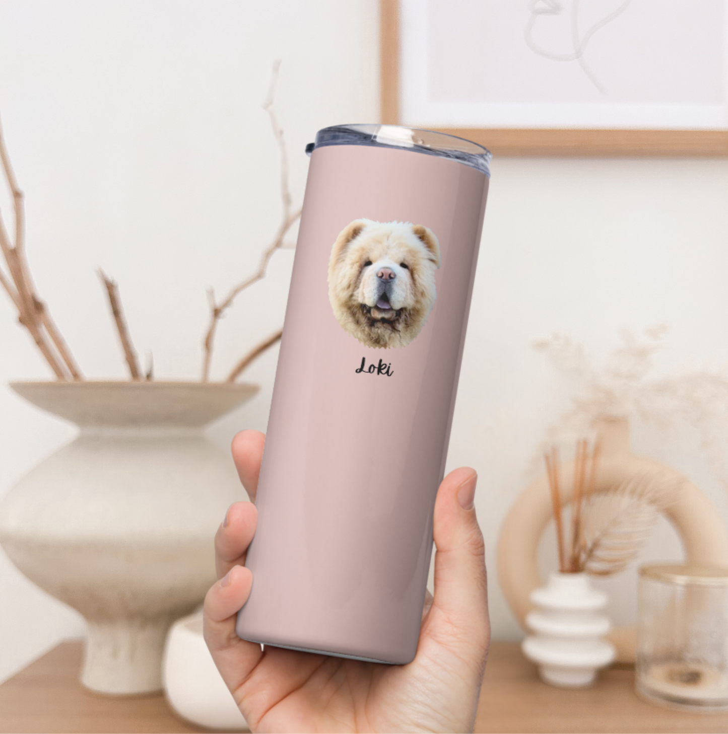 Custom Pet Face Water Bottle Tumbler - TLC Paws
