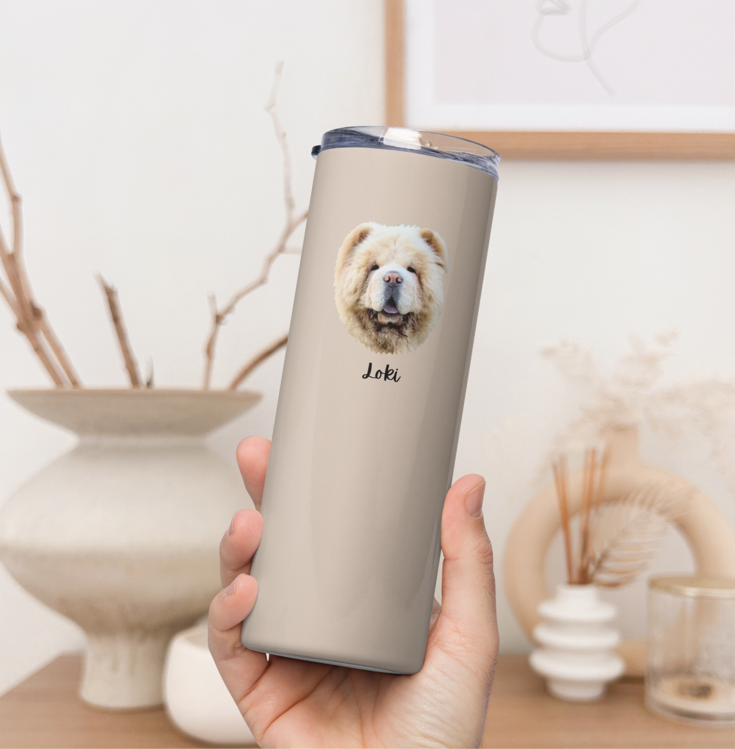Custom Pet Face Water Bottle Tumbler - TLC Paws
