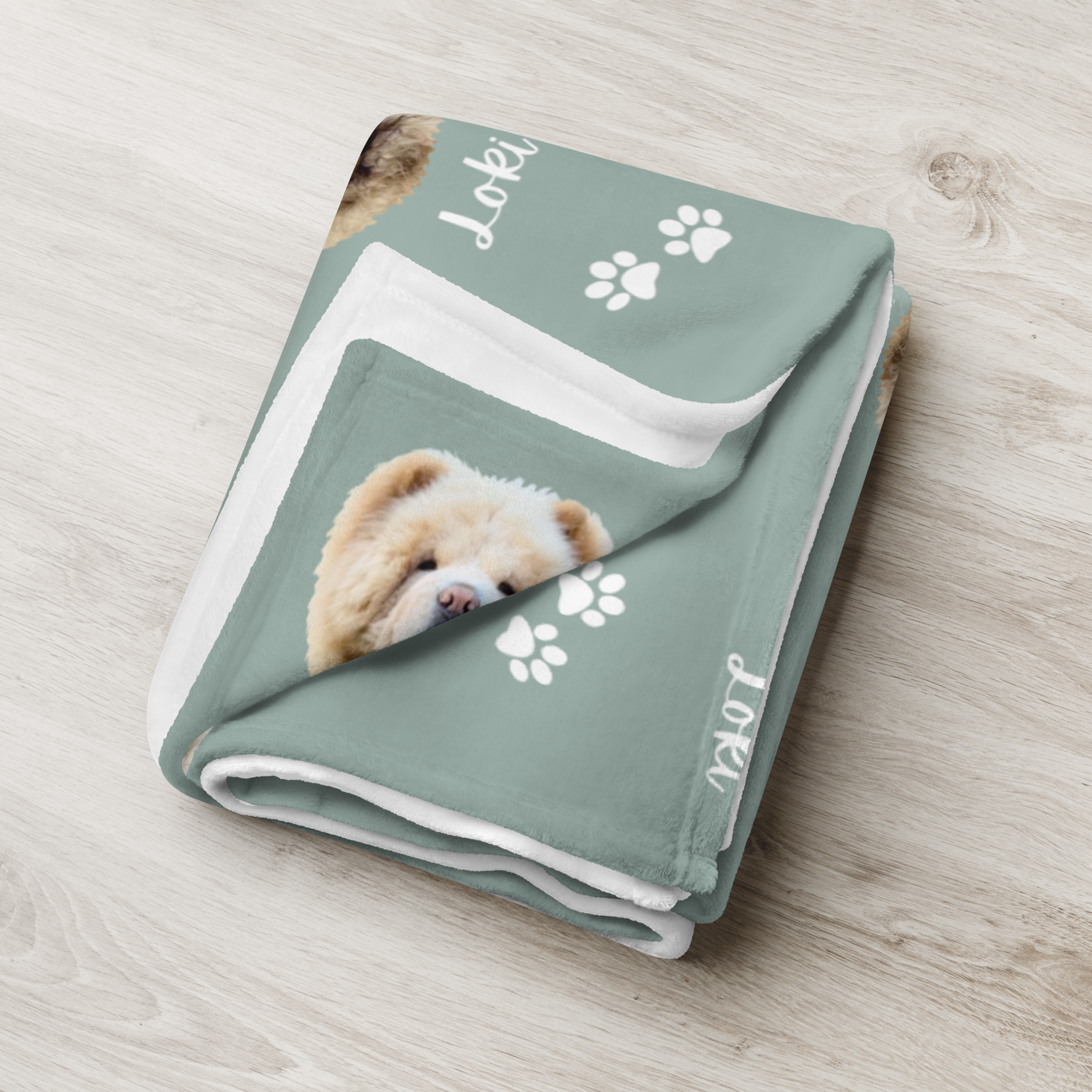 Custom Pet Portrait Blanket and Throw