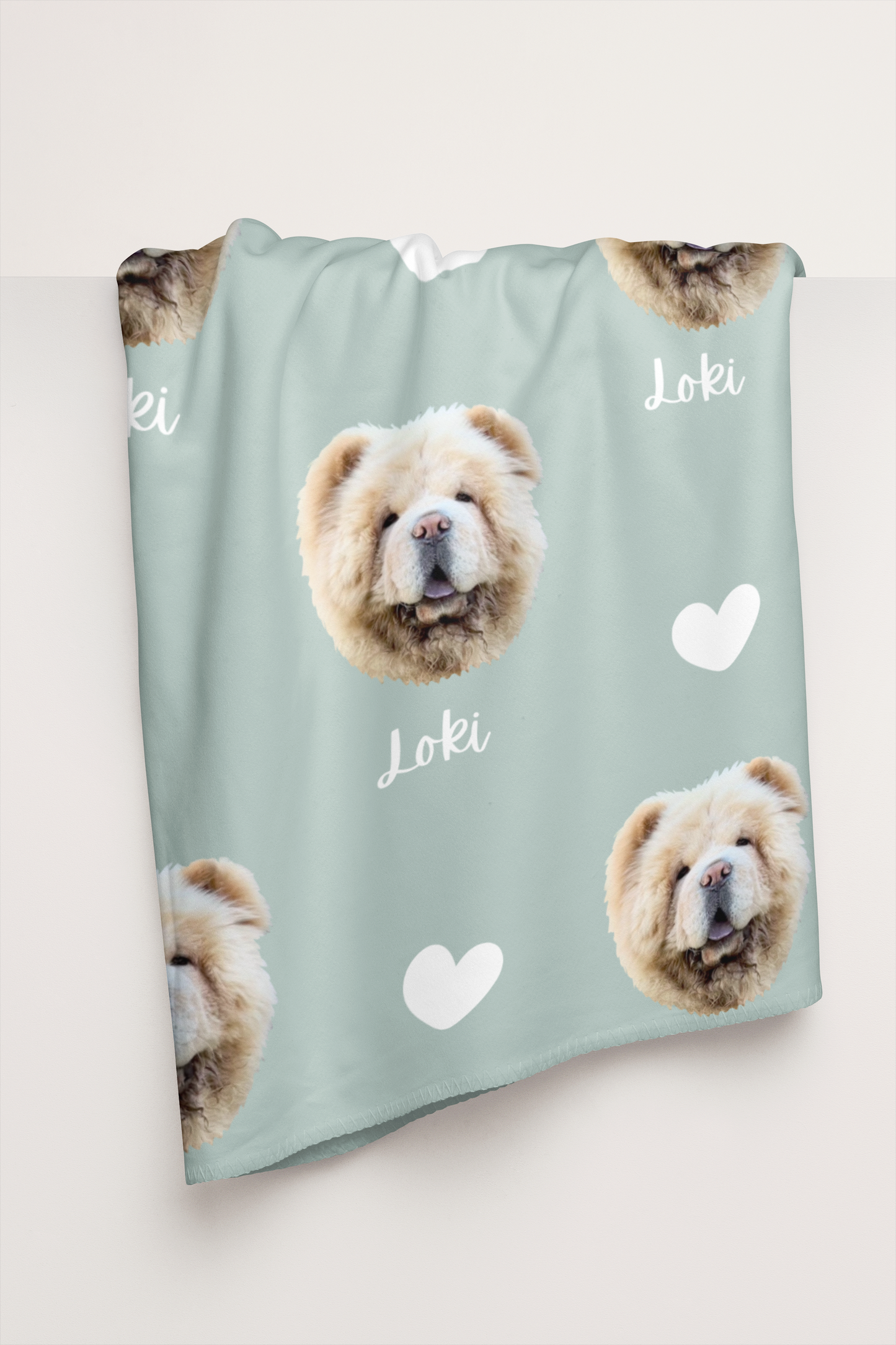 Custom Pet Portrait Blanket and Throw