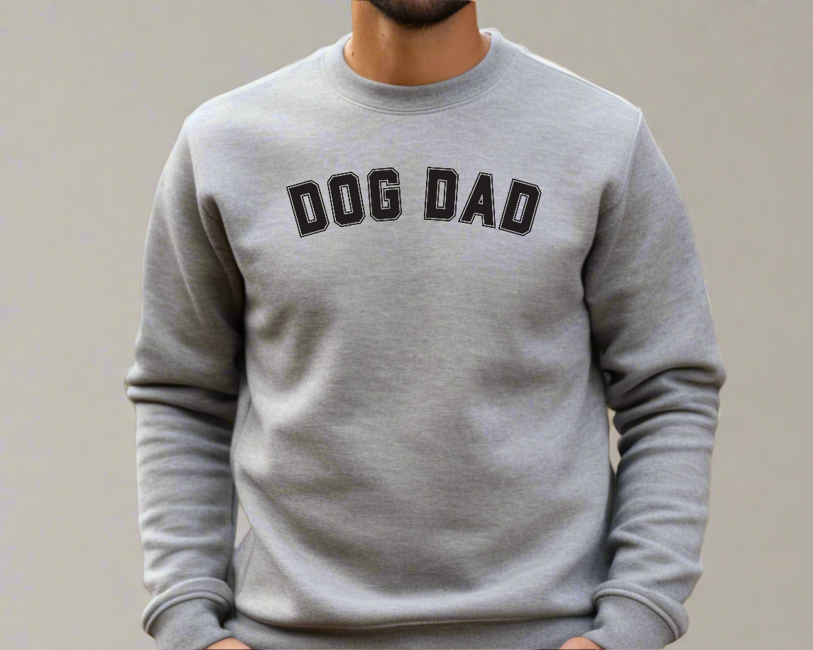 Dog Dad Varsity Sweatshirt