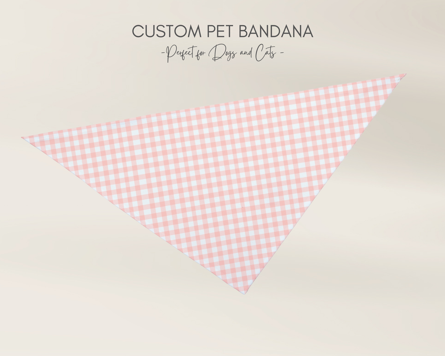 Dog Bandana - Checkered Pink - TLC Paws