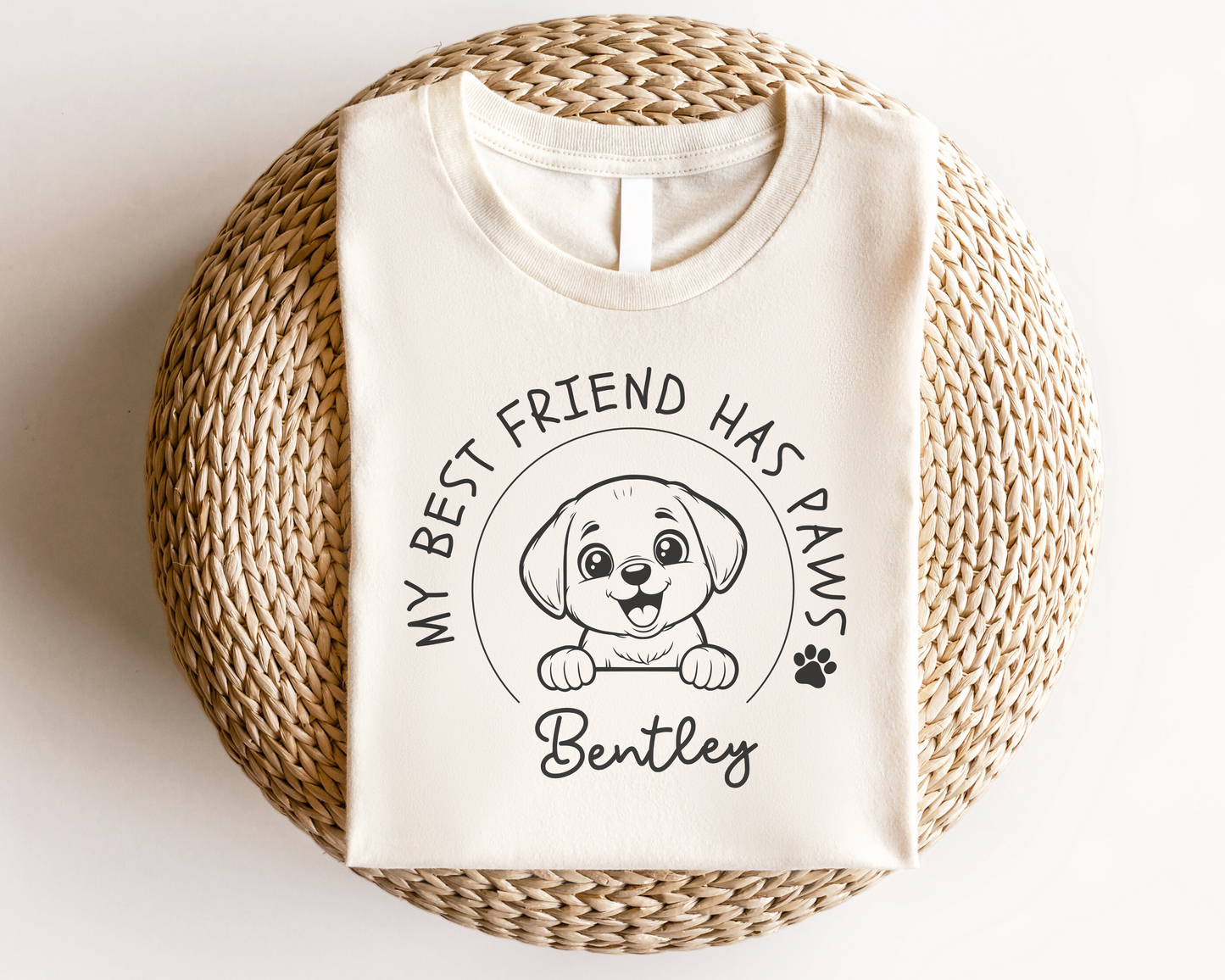 Dog Best Friend Kids Shirt Mustard