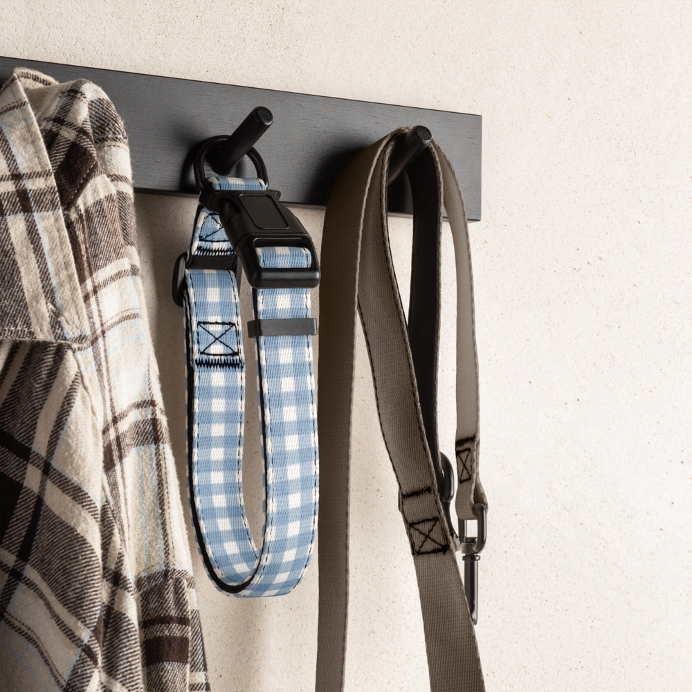 Dog Collar - Gingham Blue - TLC Paws