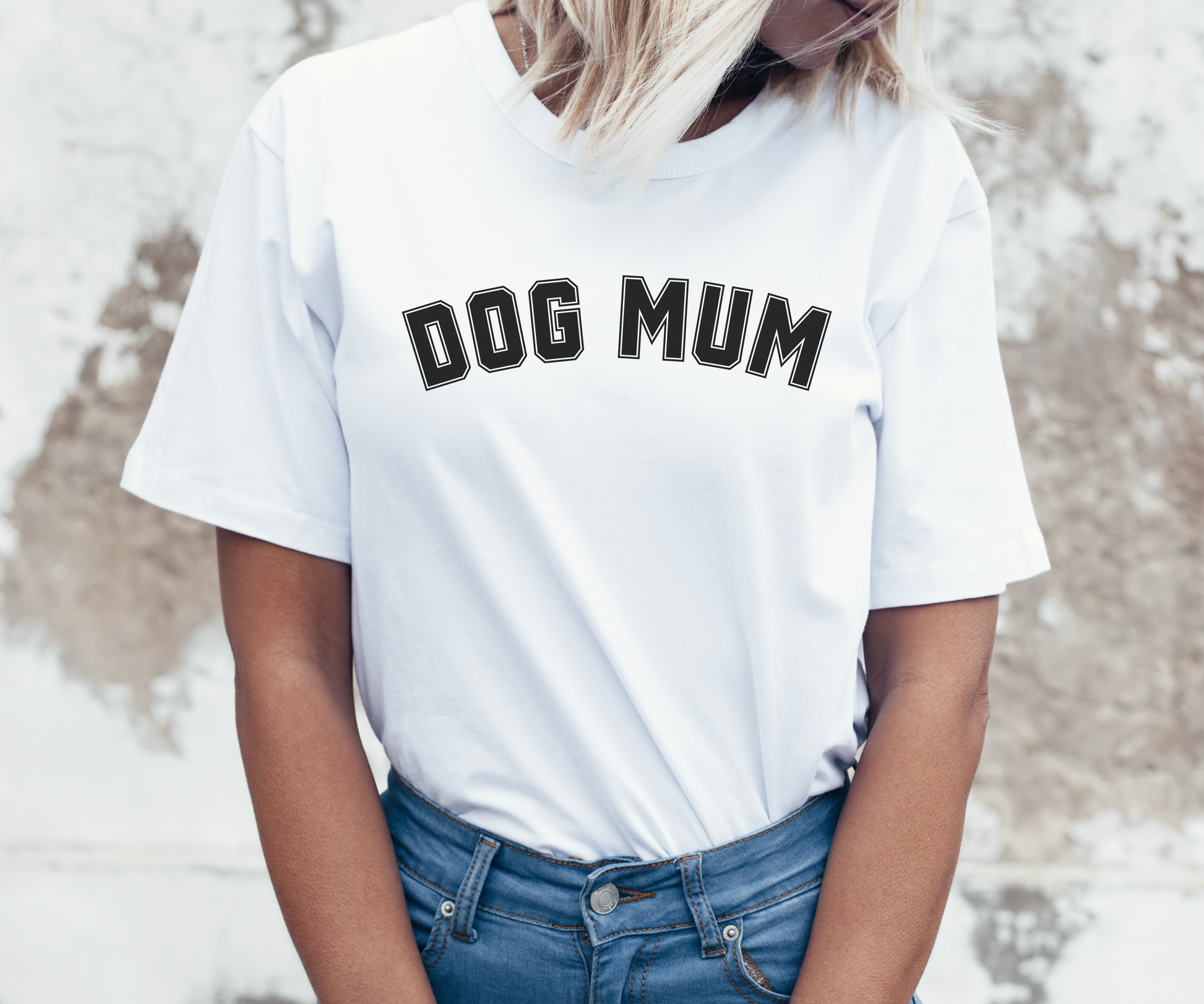 Dog Mom Mum Varsity Tshirt - TLC Paws