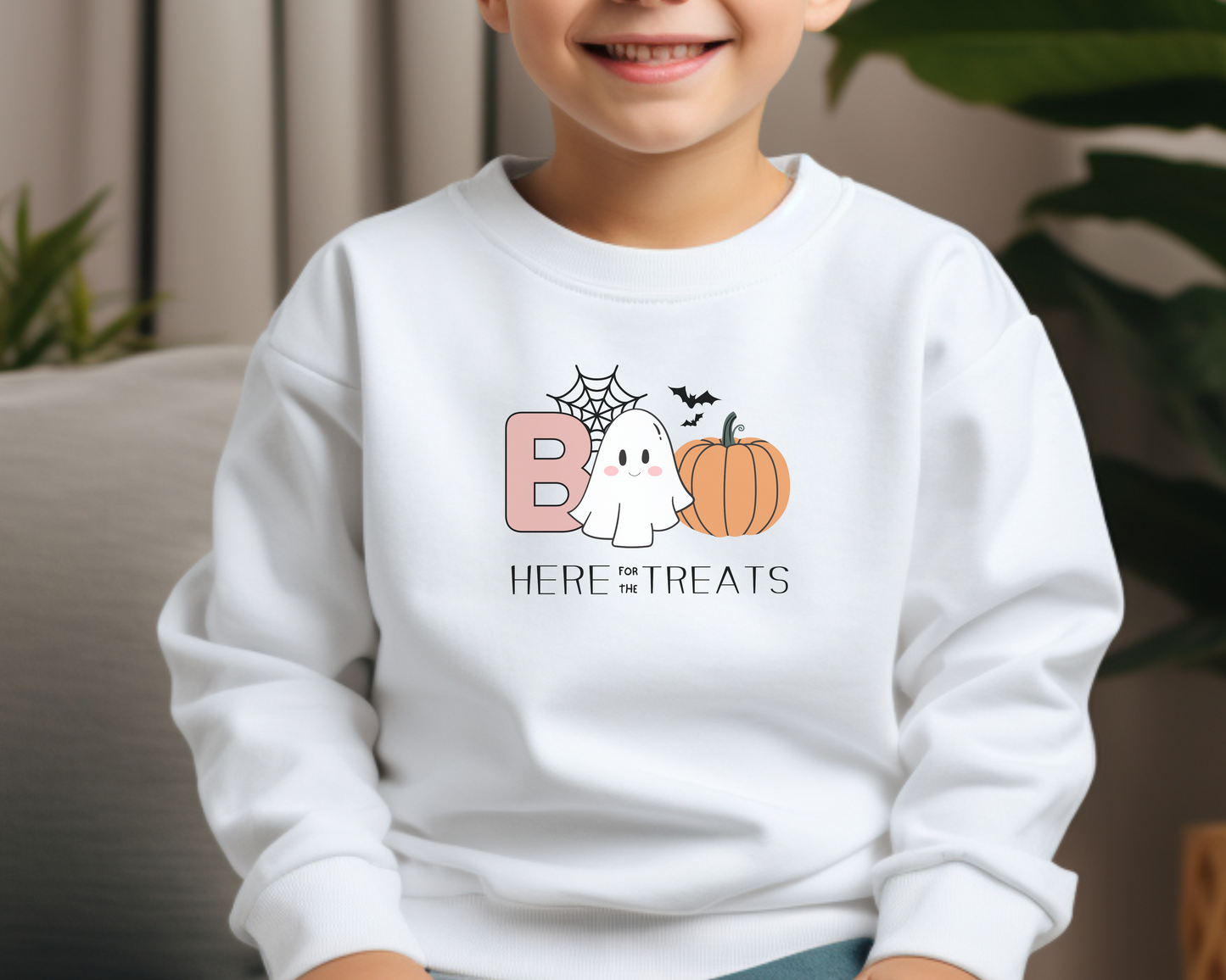 Halloween Boo Crew Kids Sweatshirt - Matching Family Set - TLC Paws