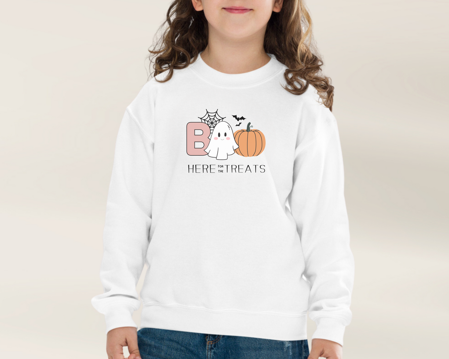 Halloween Boo Crew Kids Sweatshirt - Matching Family Set - TLC Paws
