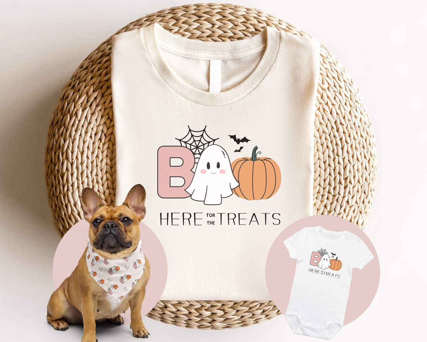 Halloween Boo Crew Dog Bandana- Matching Family Set - TLC Paws