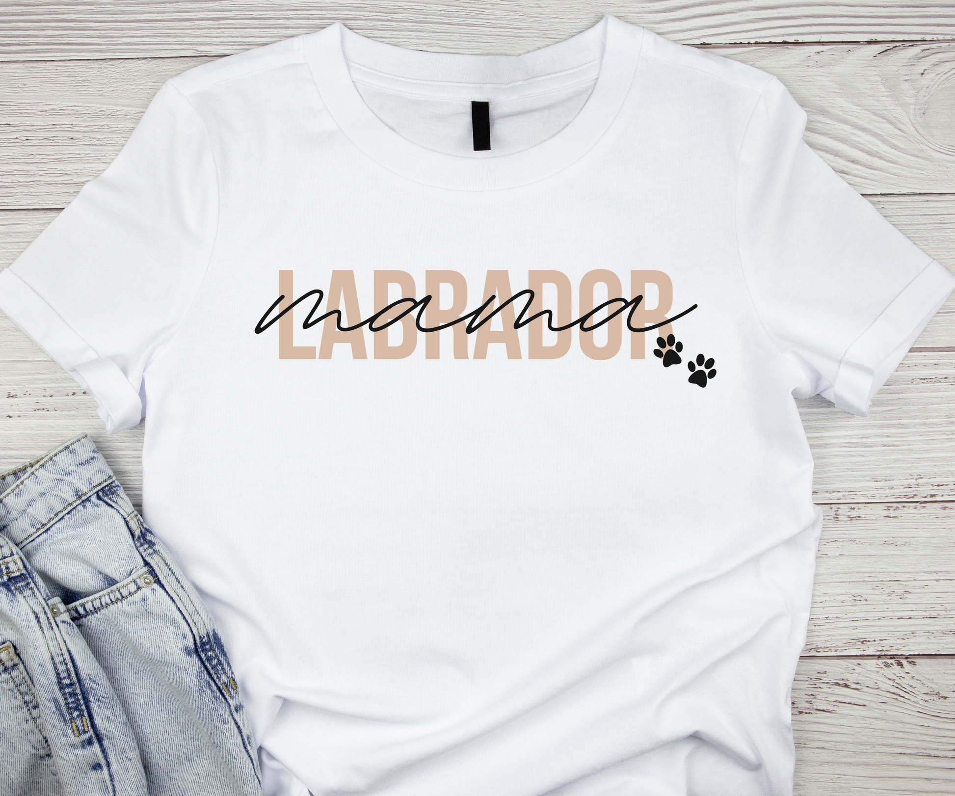 Personalised Dog Mama Tshirt with Breed and Name