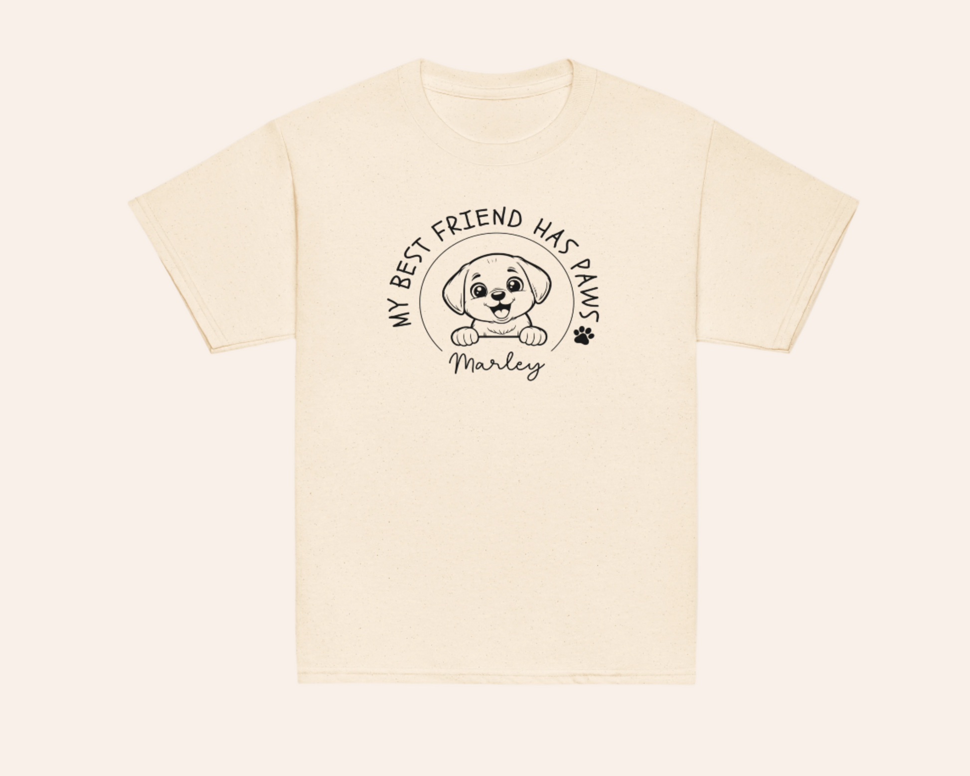 My Best Friend Has Paws Kids Shirt - Personalised Dog - TLC Paws