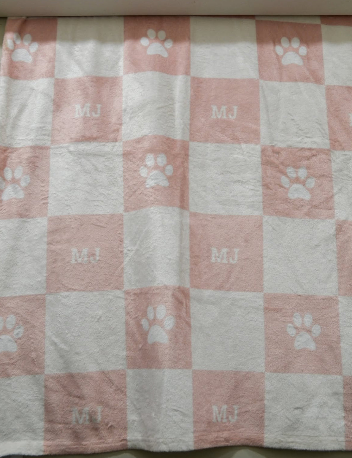 Personalised Pet Blanket and Throw - Dusty Pink