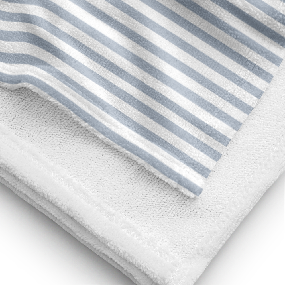 Personalised Beach Towel (Powder Blue) – Custom Soft & Absorbent Towels for You and Your Pets - TLC Paws