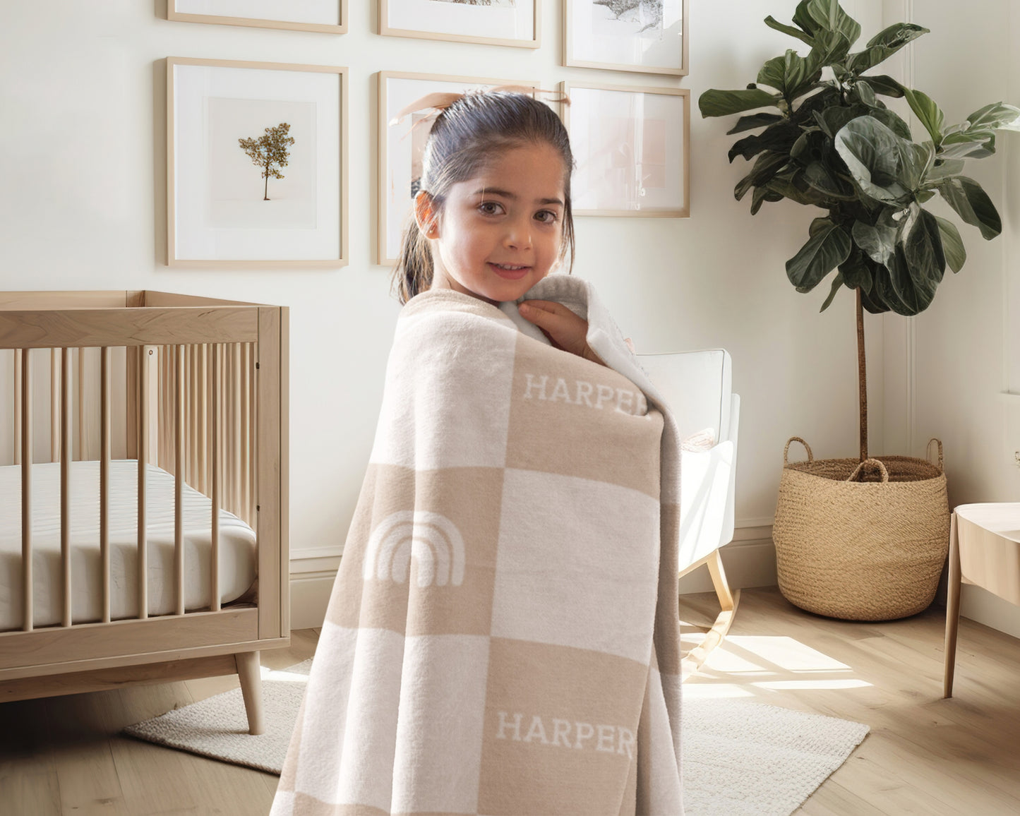 Personalised Blanket & Throw - Sand - TLC Paws