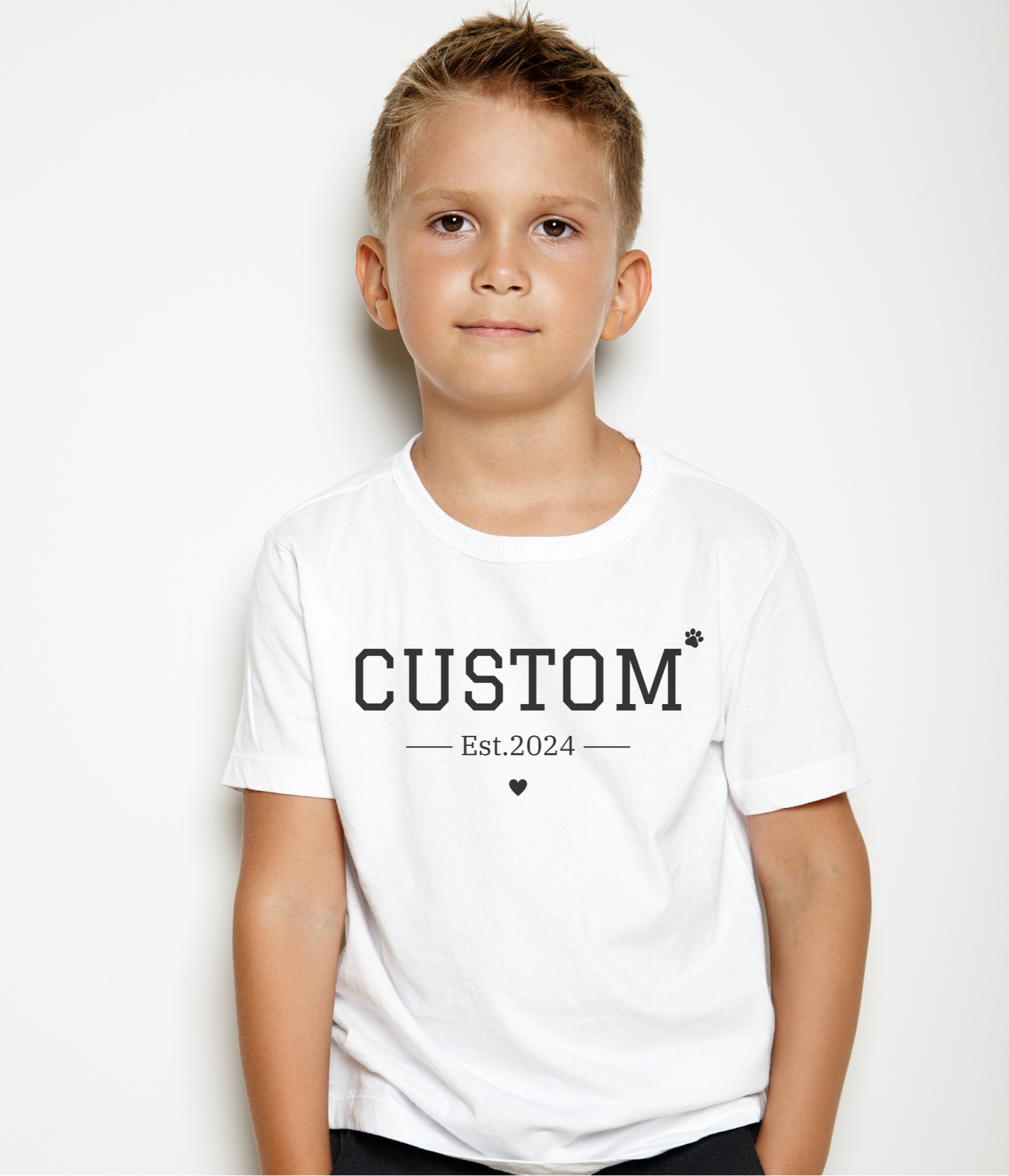 Personalised Varsity Kids Shirt