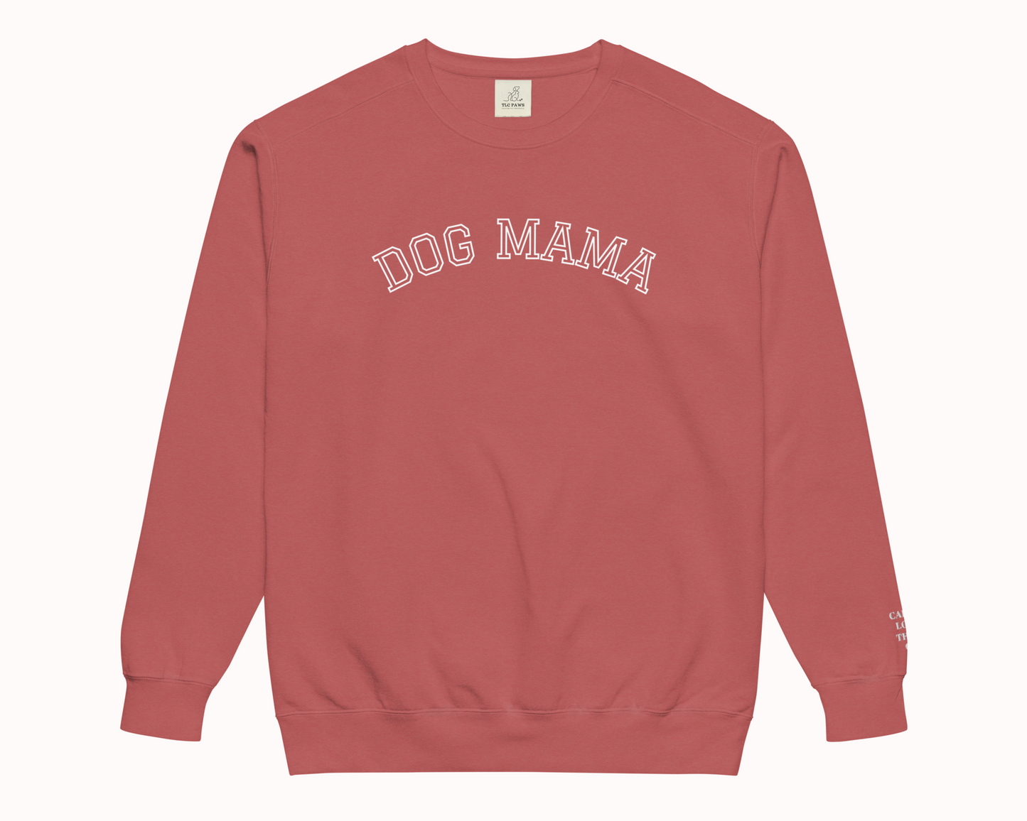 Personalised Dog Mama Embroidered Sweatshirt with Pet Names on Sleeve - TLC Paws