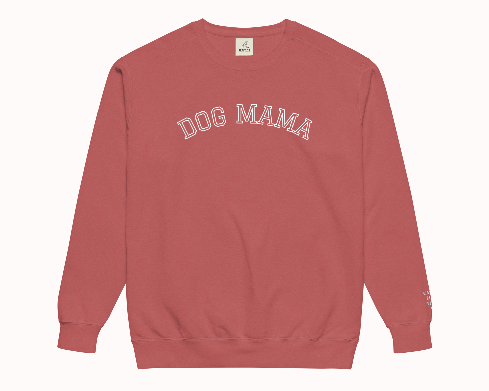 Personalised Dog Mama Embroidered Sweatshirt with Pet Names on Sleeve - TLC Paws