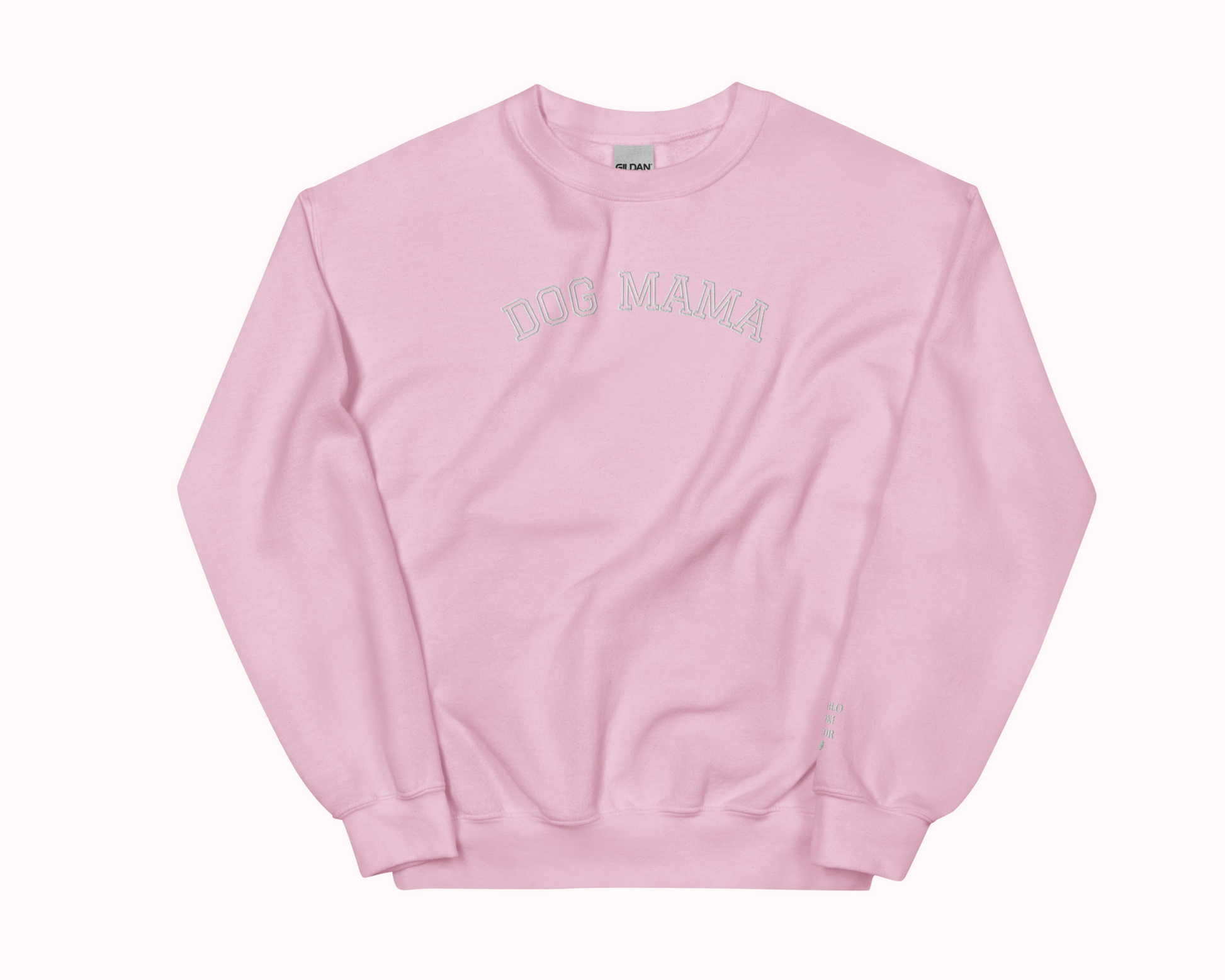 Personalised Dog Mama Embroidered Sweatshirt with Pet Names on Sleeve - TLC Paws