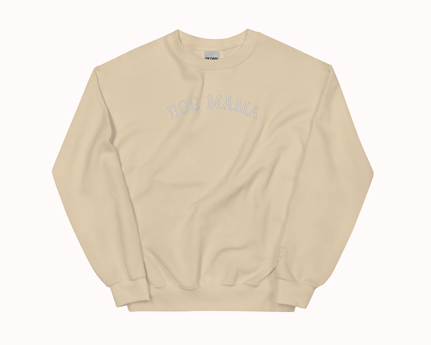 Personalised Dog Mama Embroidered Sweatshirt with Pet Names on Sleeve - TLC Paws