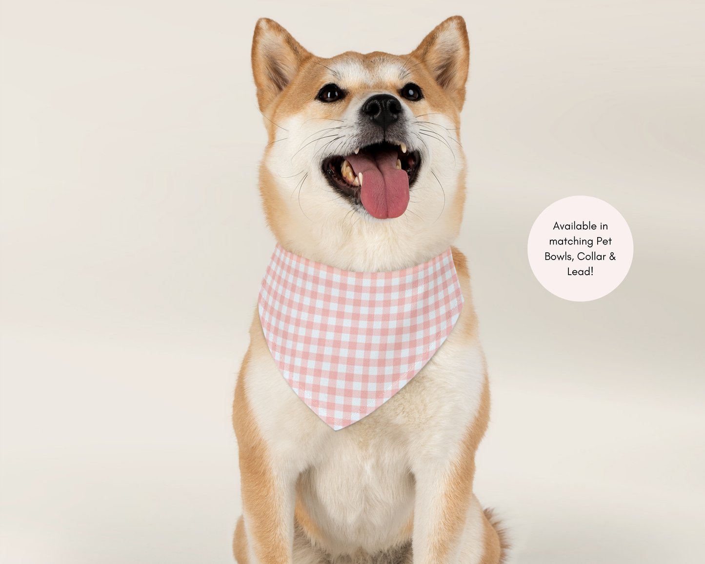 Dog Bandana - Checkered Pink - TLC Paws