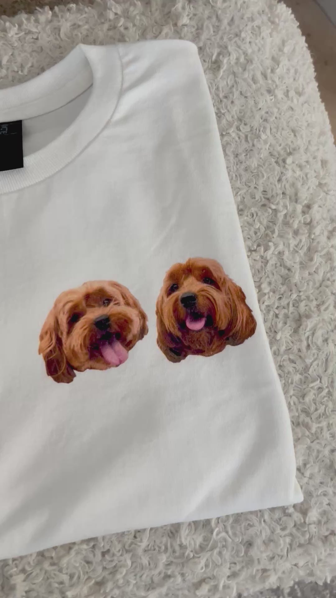 Custom Pet Face Tshirt Dog Portrait