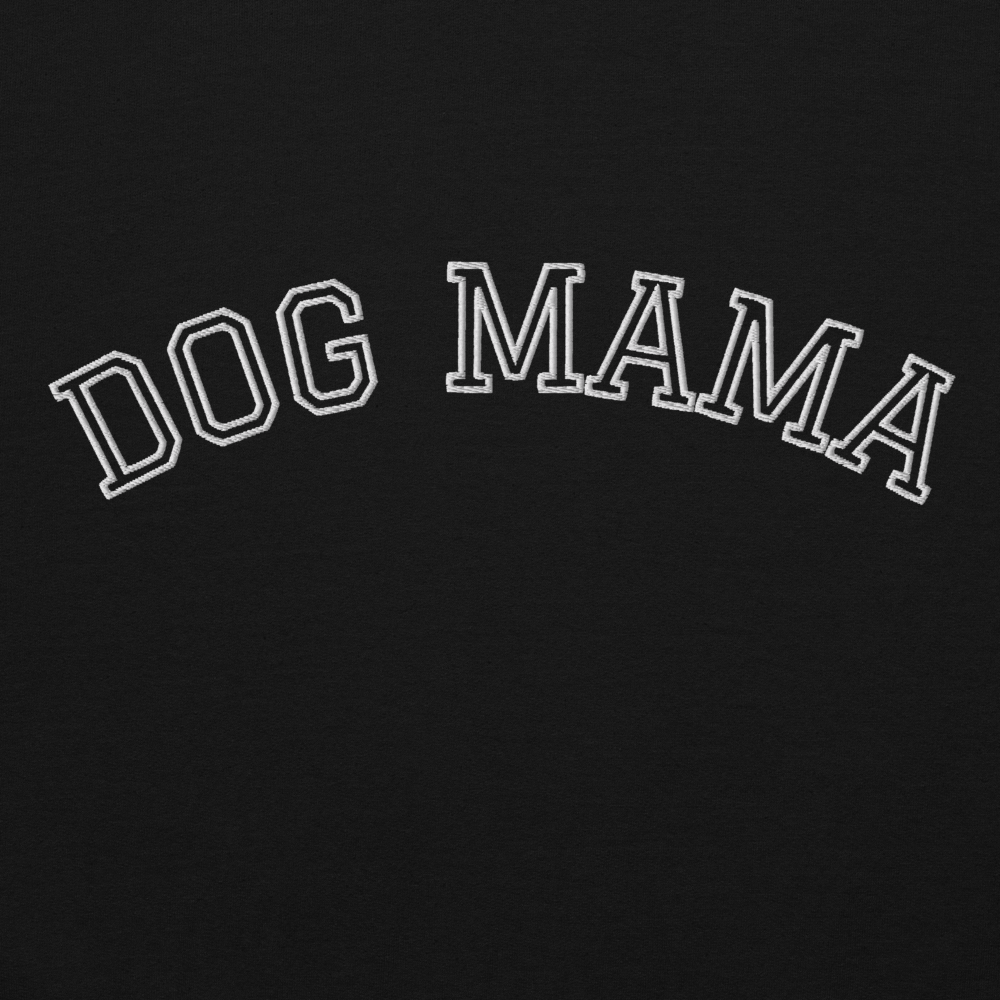 Custom Dog Mama Embroidered Sweatshirt with Personalized Pet Names on Sleeve - TLC Paws