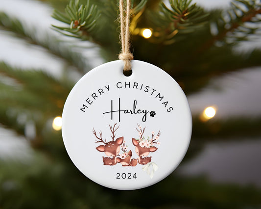 Personalised Christmas Ornament - Paw - TLC Paws