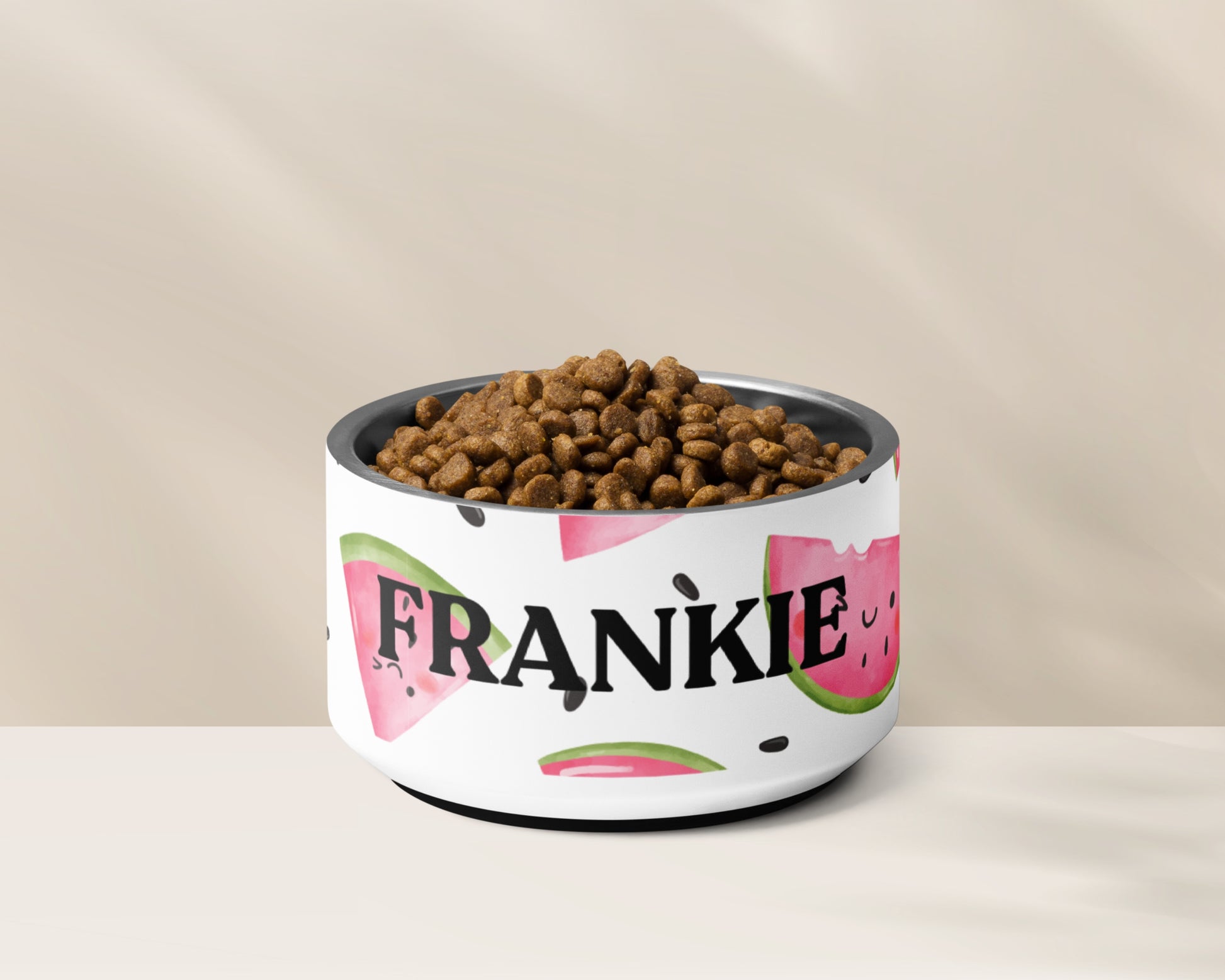 Personalised Pet Dog Bowl and Cat Feeder - Watermelon - TLC Paws