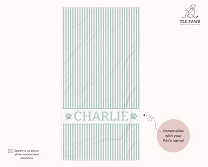 Personalised Beach Towel (Sand) – Custom Soft & Absorbent Towels for You and Your Pets - TLC Paws