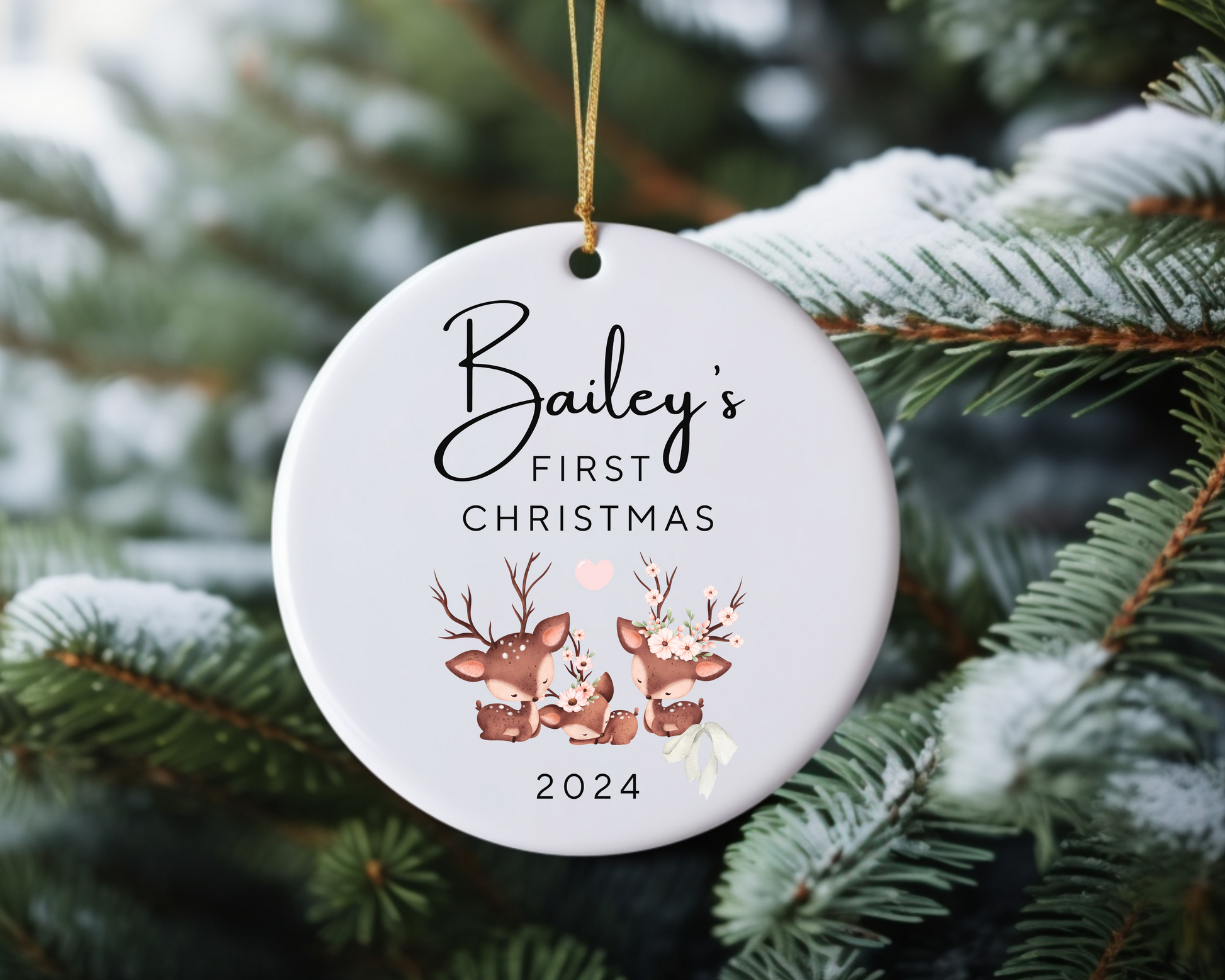 Personalized baby ornament