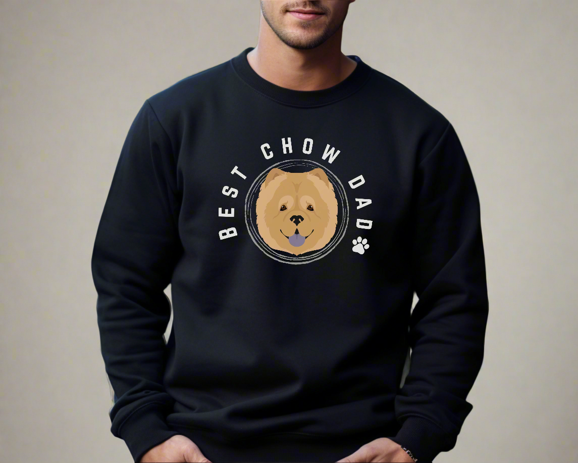 Best Chow Chow Dad Sweatshirt Dog Dad Jumper - TLC Paws
