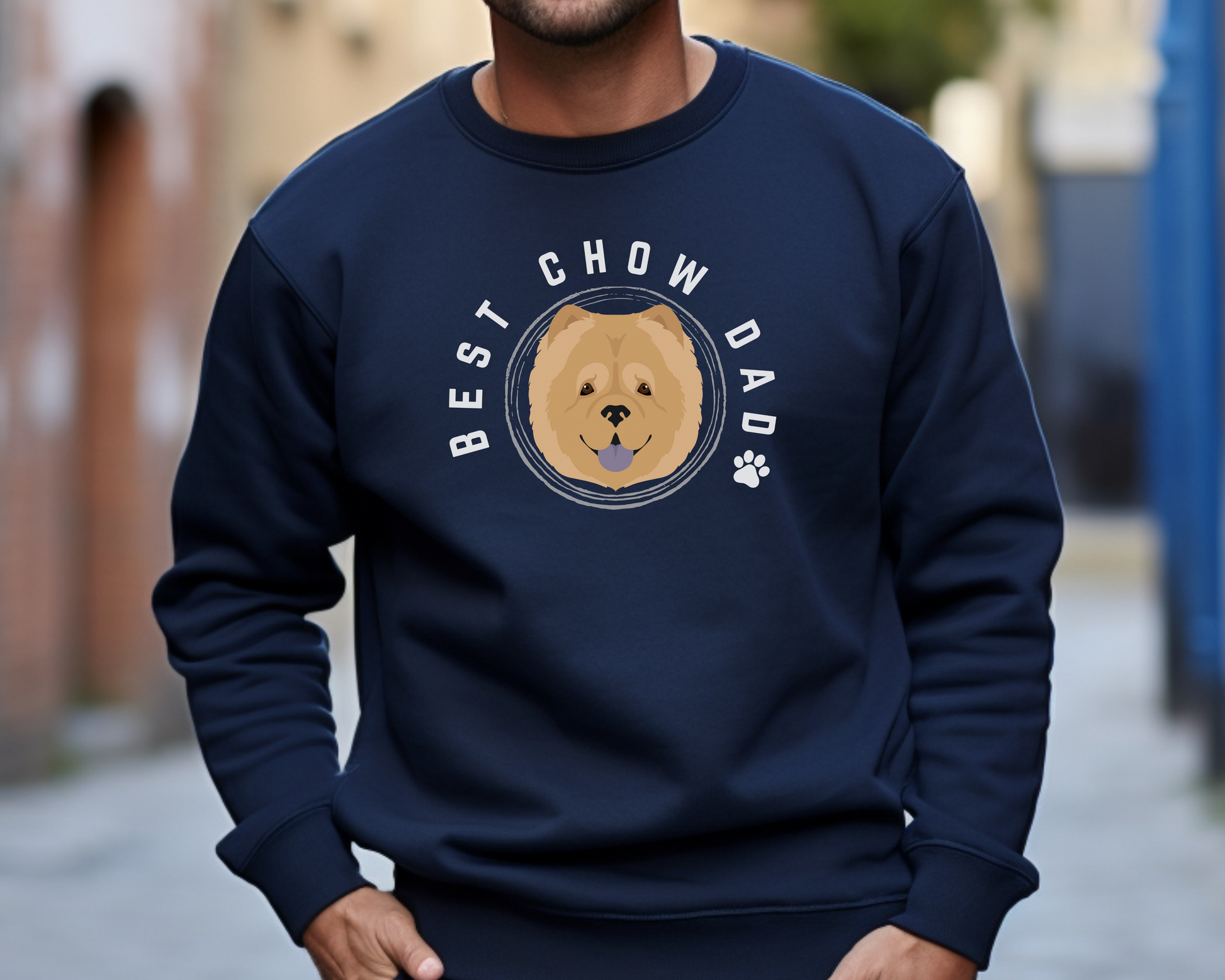 Best Chow Chow Dad Sweatshirt Dog Dad Jumper - TLC Paws