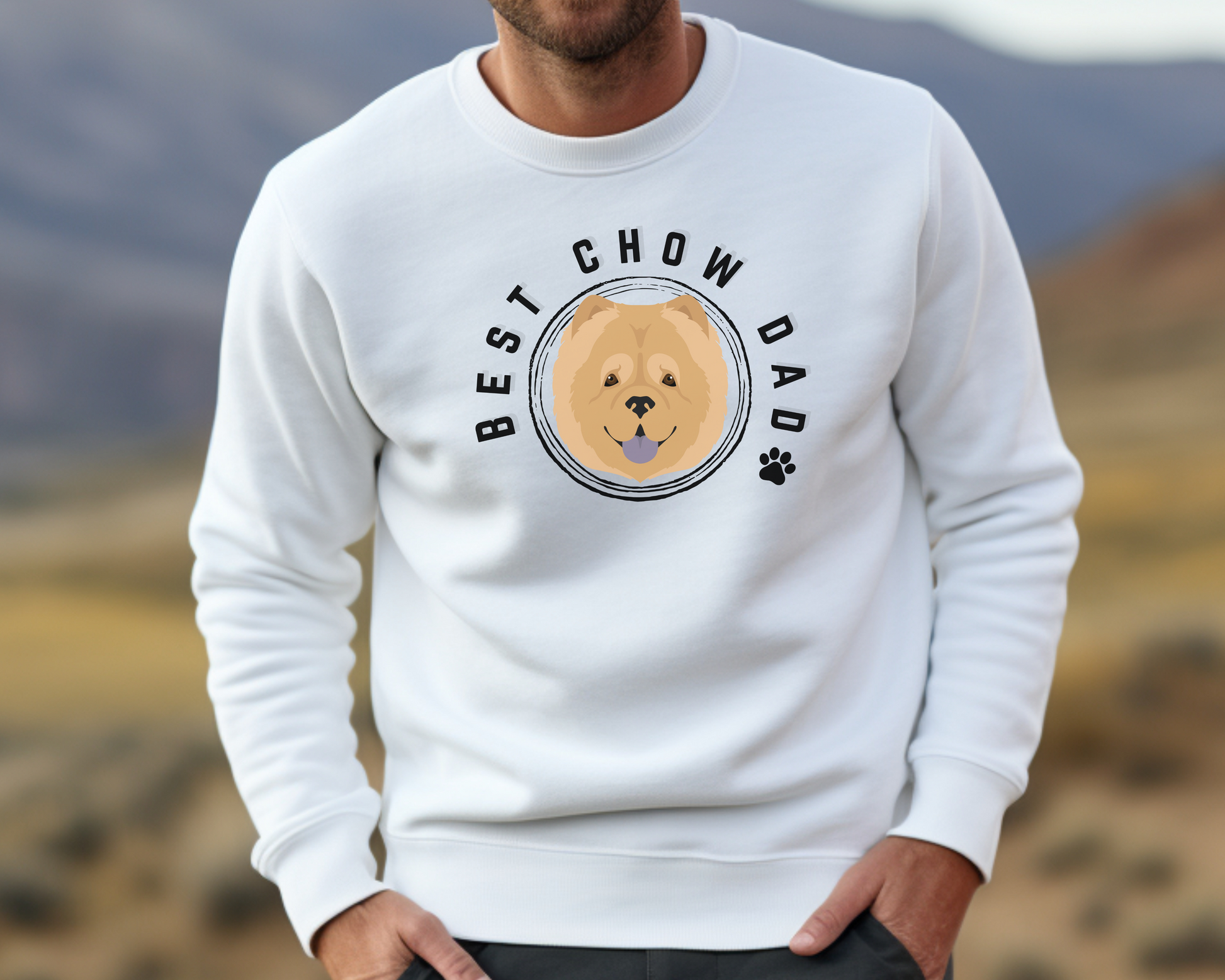 Best Chow Chow Dad Sweatshirt Dog Dad Jumper - TLC Paws