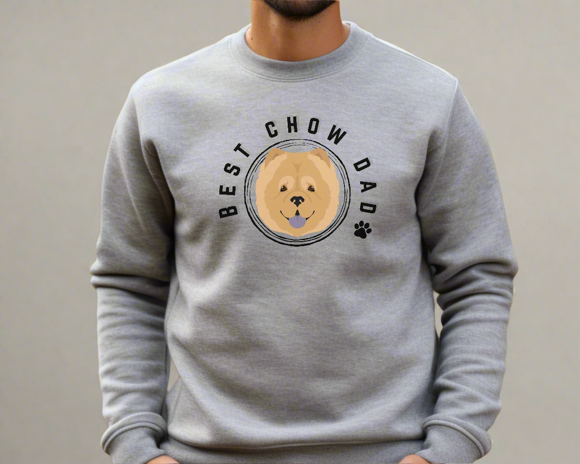 Best Chow Chow Dad Sweatshirt Dog Dad Jumper - TLC Paws