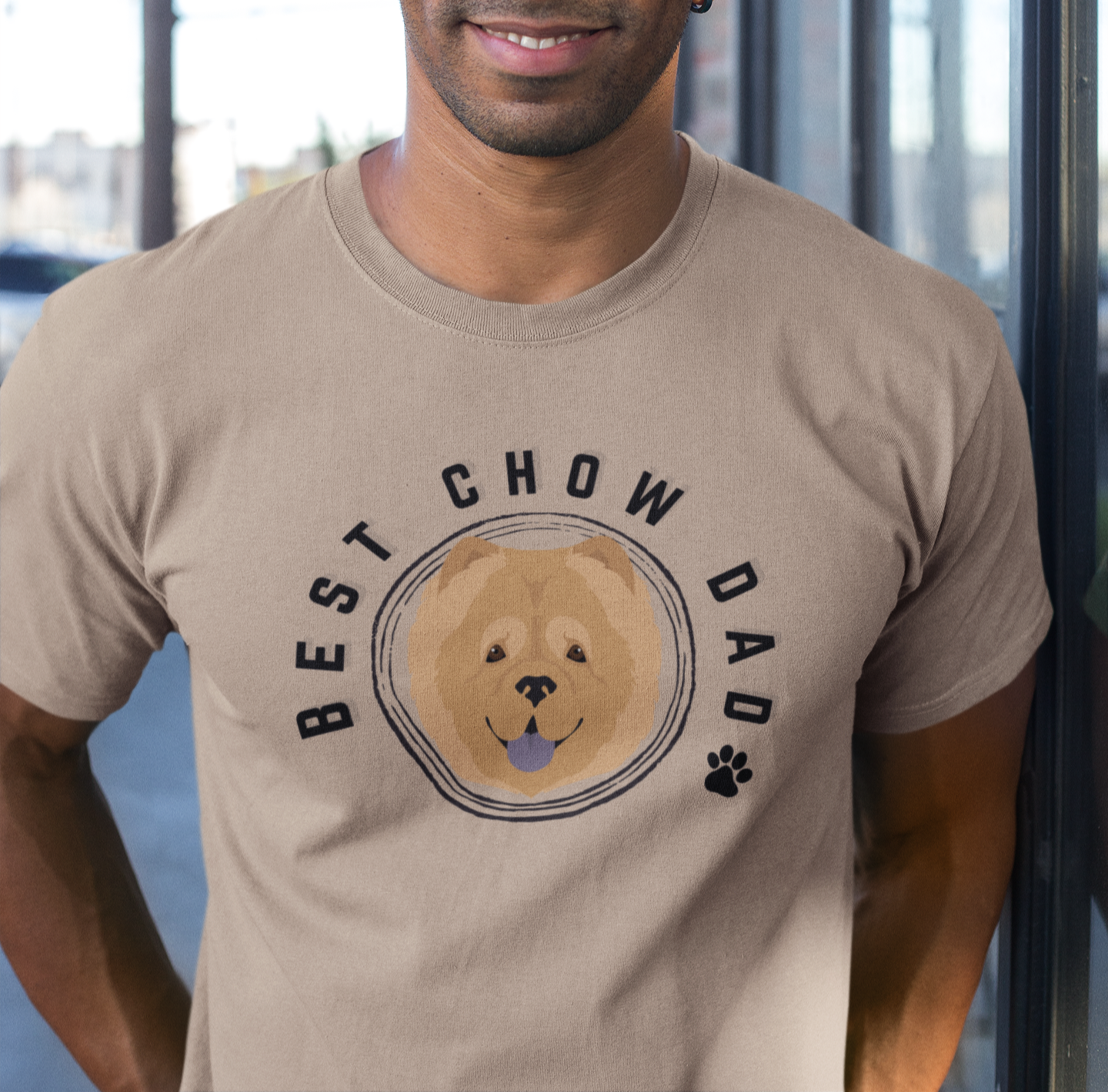 Best Chow Chow Dad Tshirt Dog Dad Tee- TLC Paws