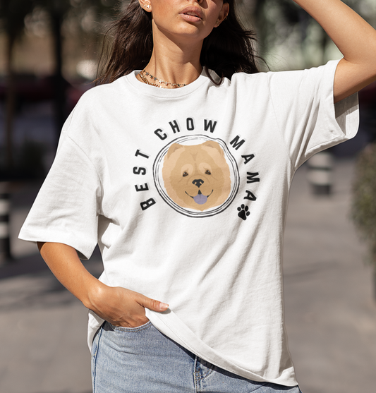 Best Chow Chow Mama Tshirt Dog Mum Tee - TLC Paws