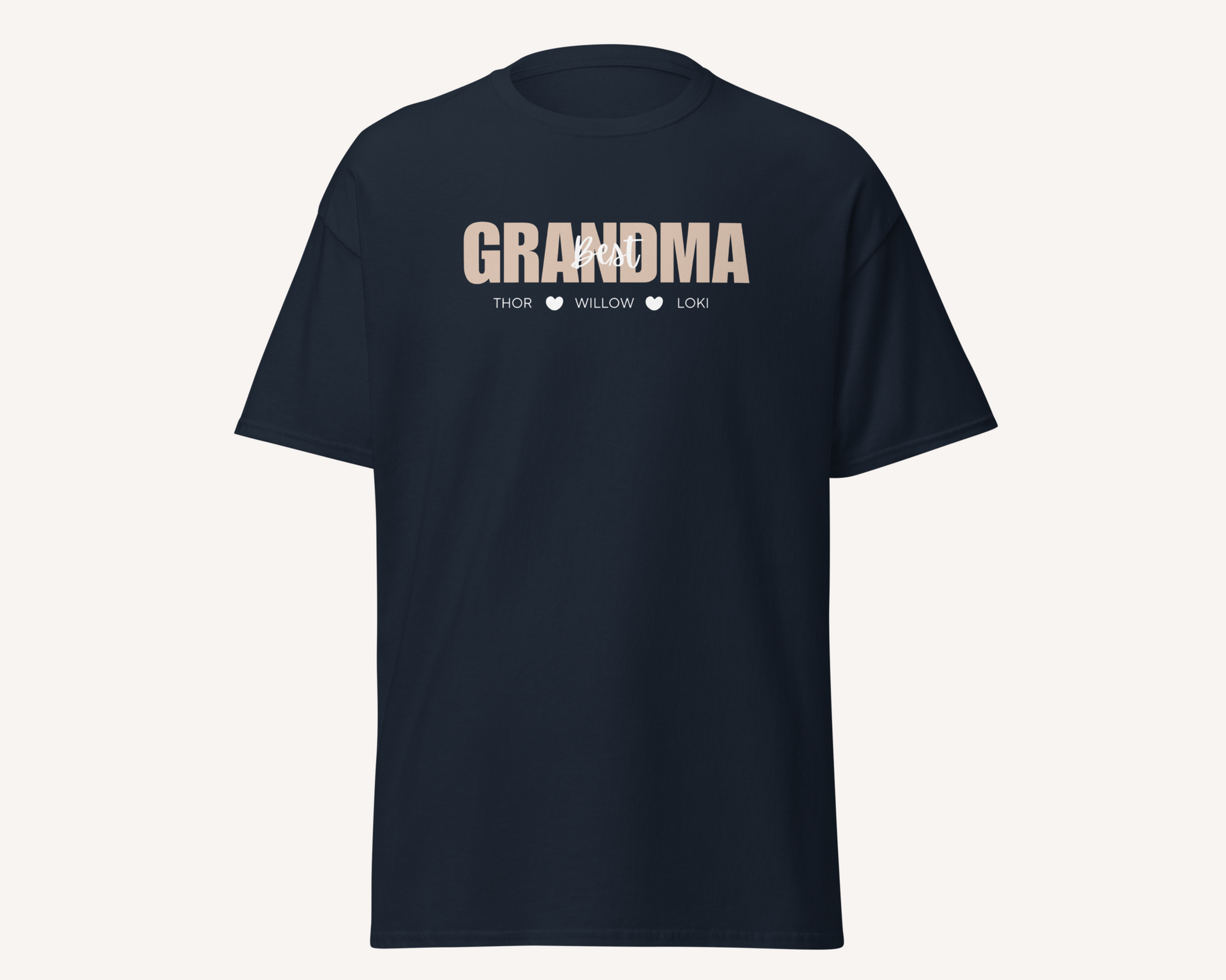 Best Grandma Personalised Tshirt - TLC Paws