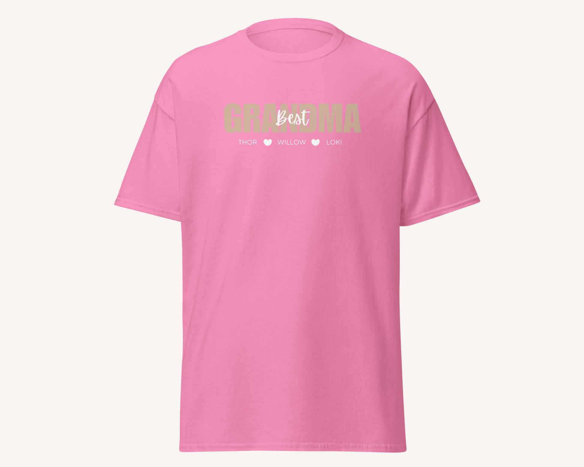 Best Grandma Personalised Tshirt - TLC Paws