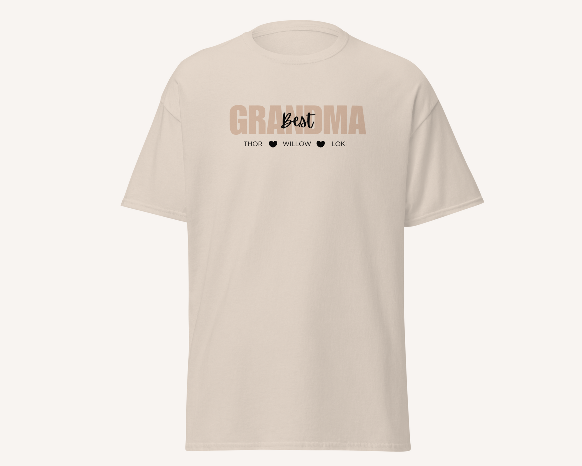 Best Grandma Personalised Tshirt - TLC Paws