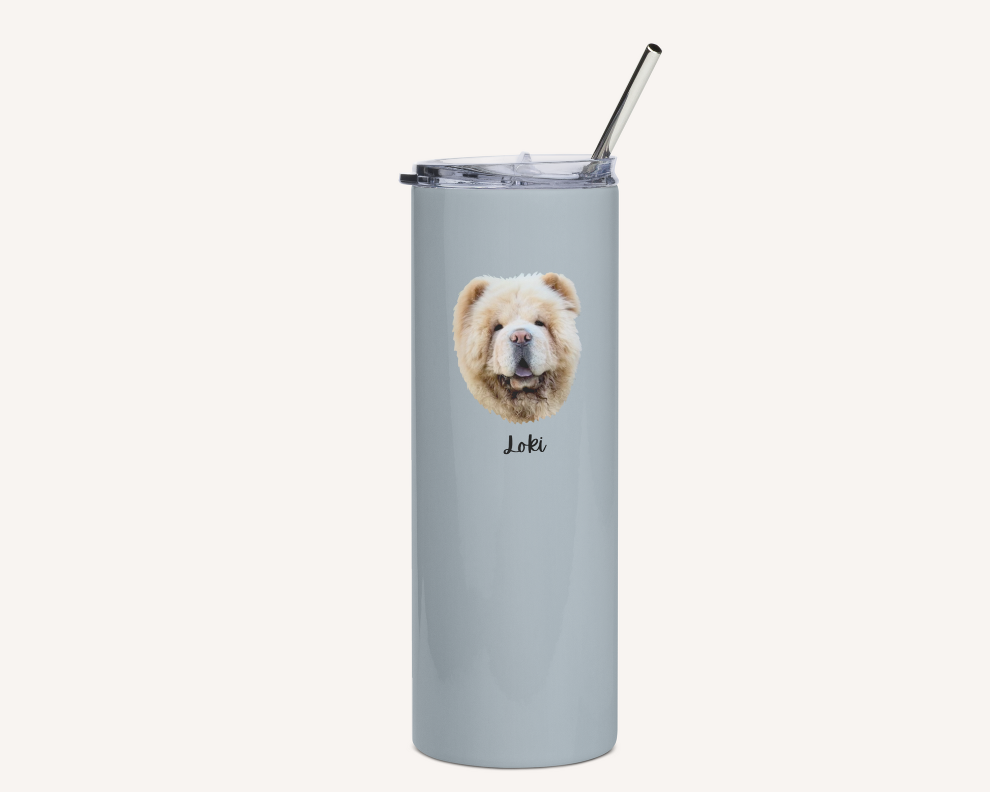 Custom Pet Face Water Bottle Tumbler - TLC Paws