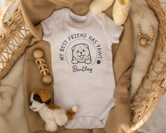 Chow Chow Baby Onesie