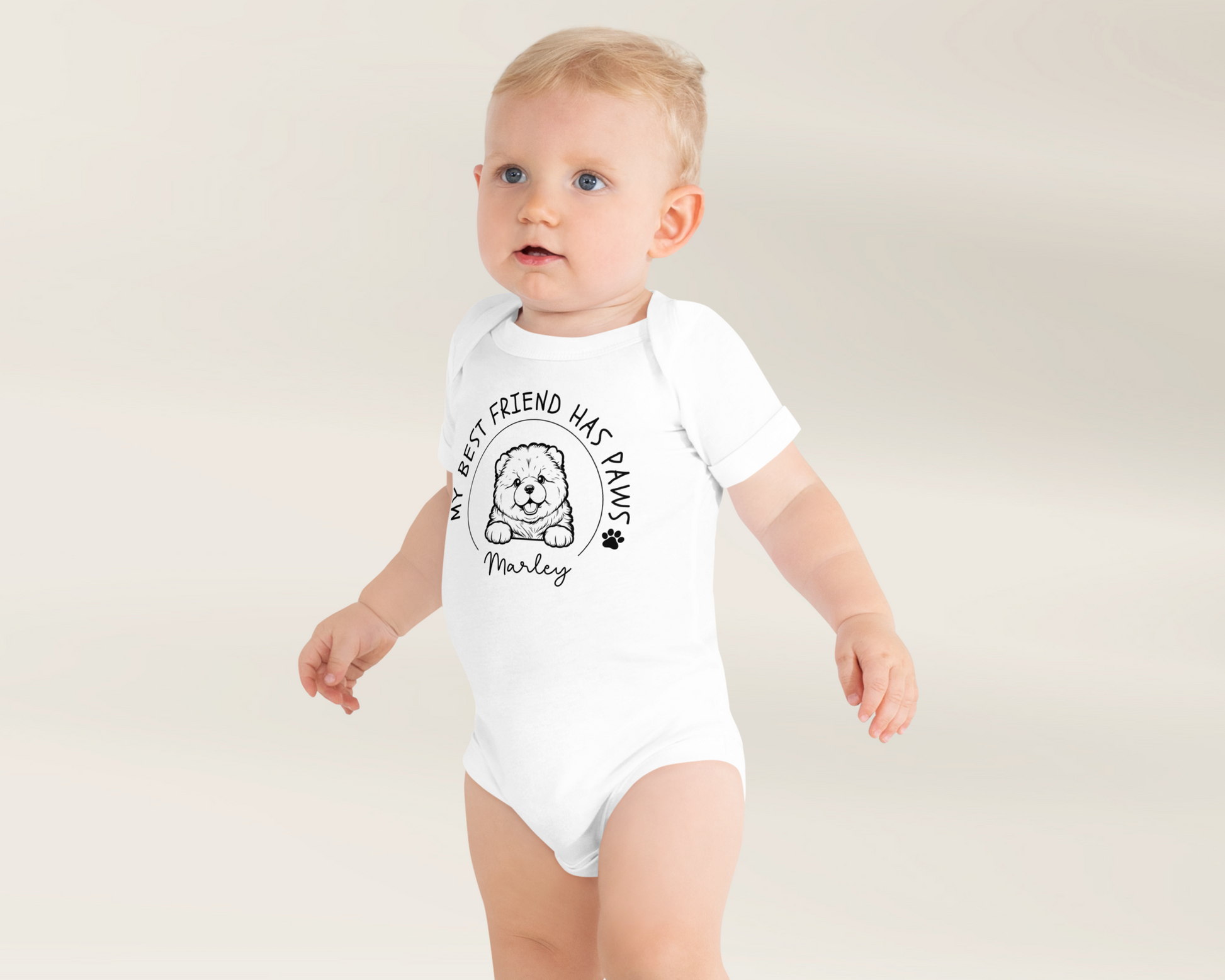 Chow Chow Baby Onesie