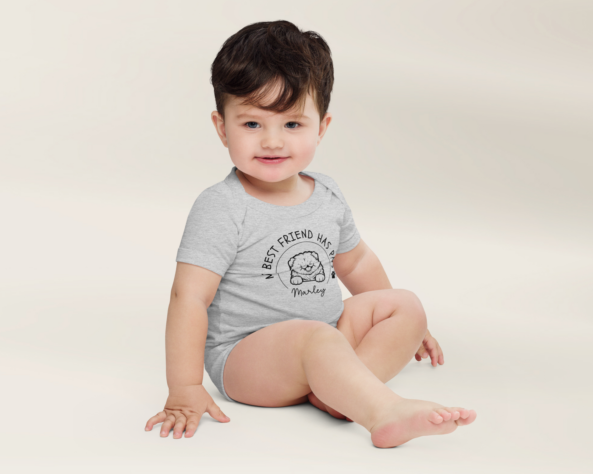 Chow Chow Baby Onesie